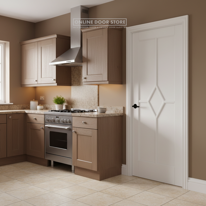LPD White Reims FD30 Fire Door