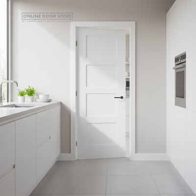 LPD White Shaker 4-Panel Internal Door