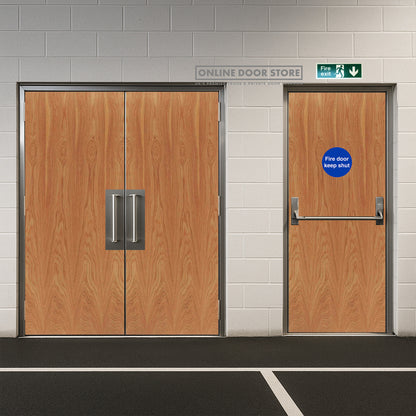 LPD Firecheck Blank Hardwood Lipped  FD30 Fire Door