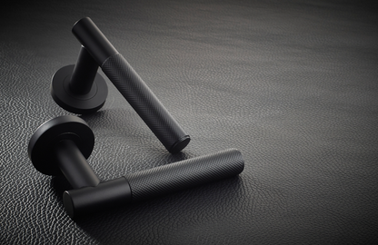 LPD Lugano Matt Black Privacy Handle Pack