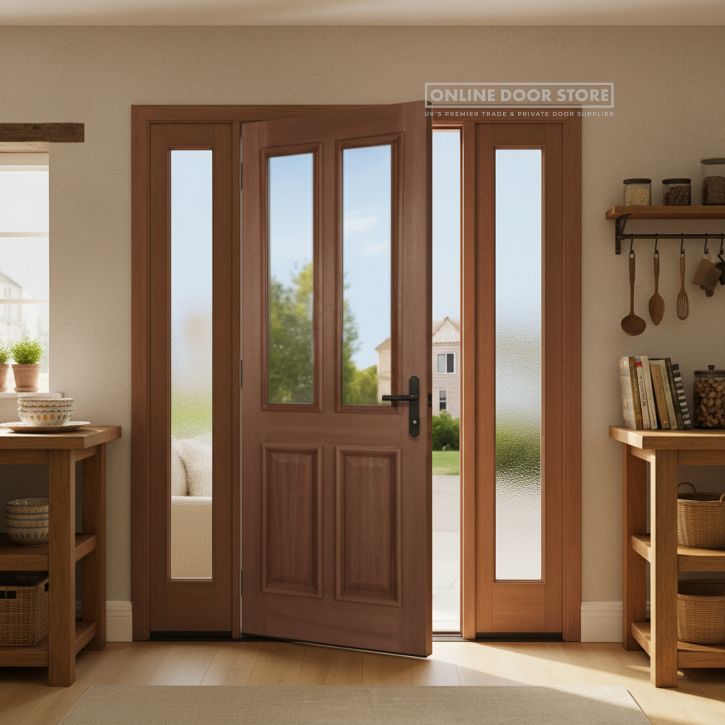 Mendes Derby RM1S Hardwood Unglazed External Door