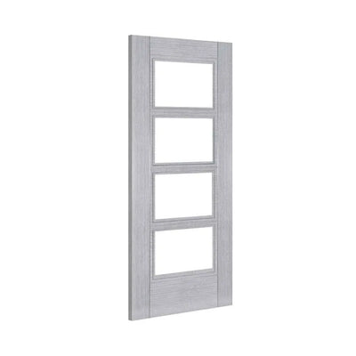 Deanta Montreal Light Grey Ash Glazed FD30 Fire Door