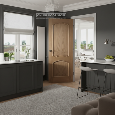XL Joinery Louis Pre-Finished Oak Raised Moulding Internal Door