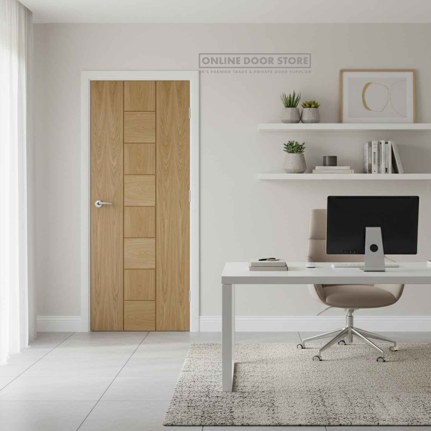 XL Joinery Messina Oak FD30 Fire Door