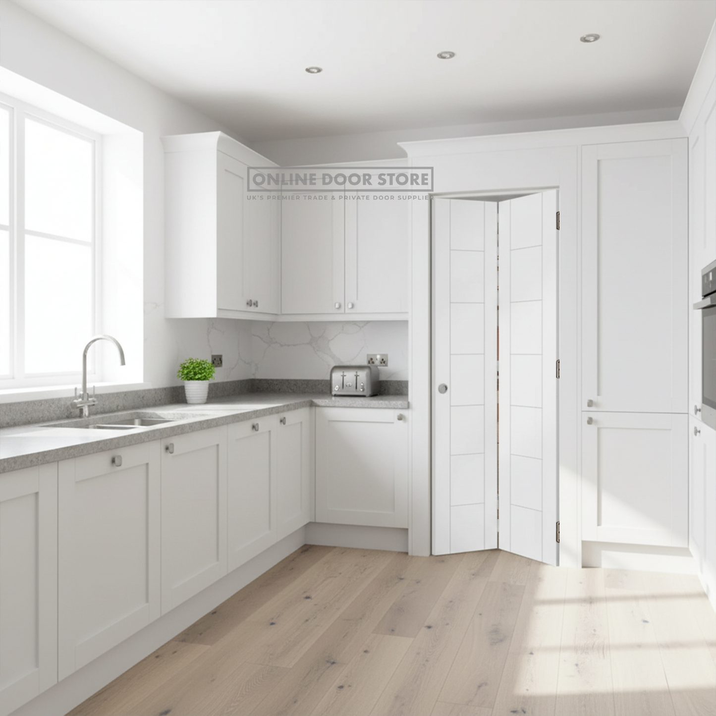 XL Joinery Palermo White Primed Bi-Fold Internal Door