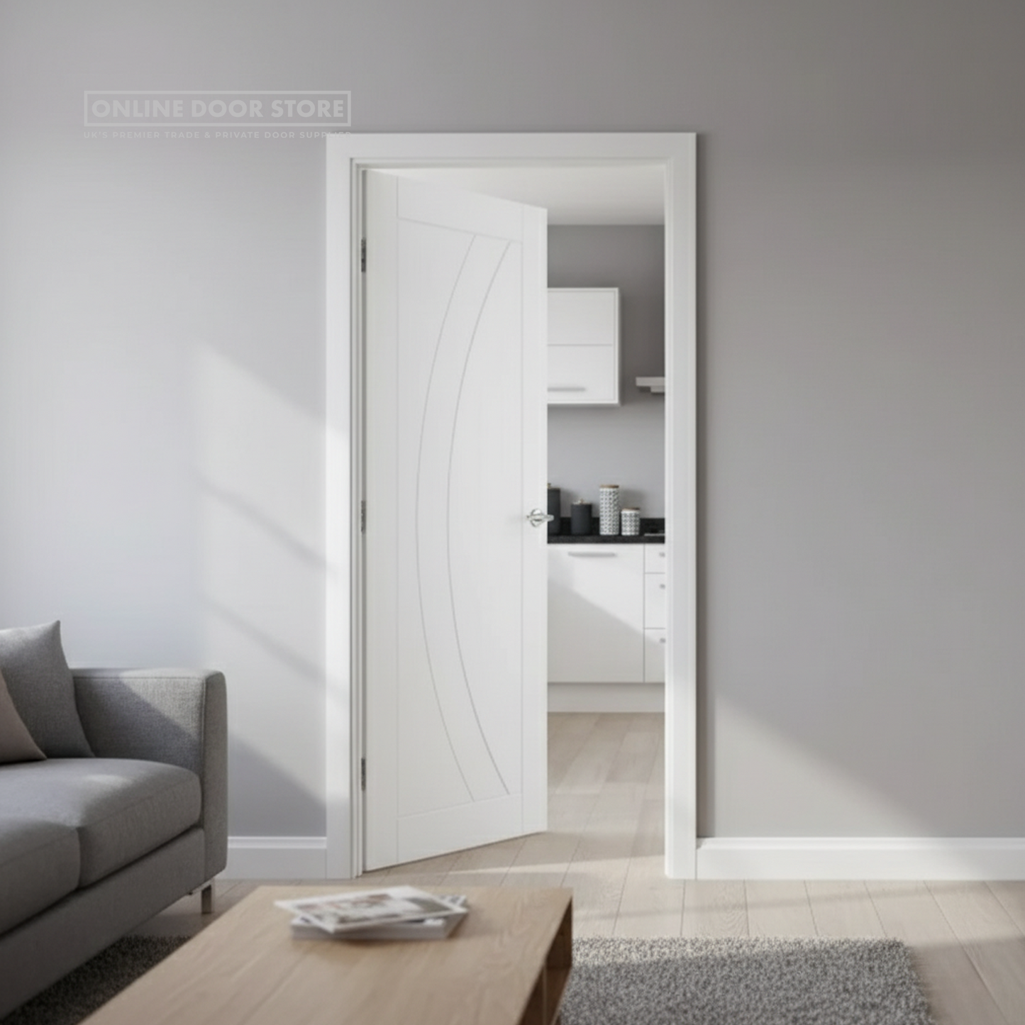XL Joinery Salerno White Primed Internal Door