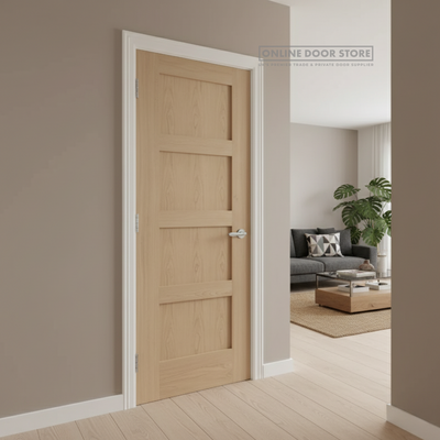 XL Joinery Shaker 4 Panel Oak Internal Door