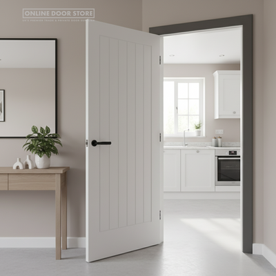 XL Joinery Suffolk White Primed FD30 Fire Door