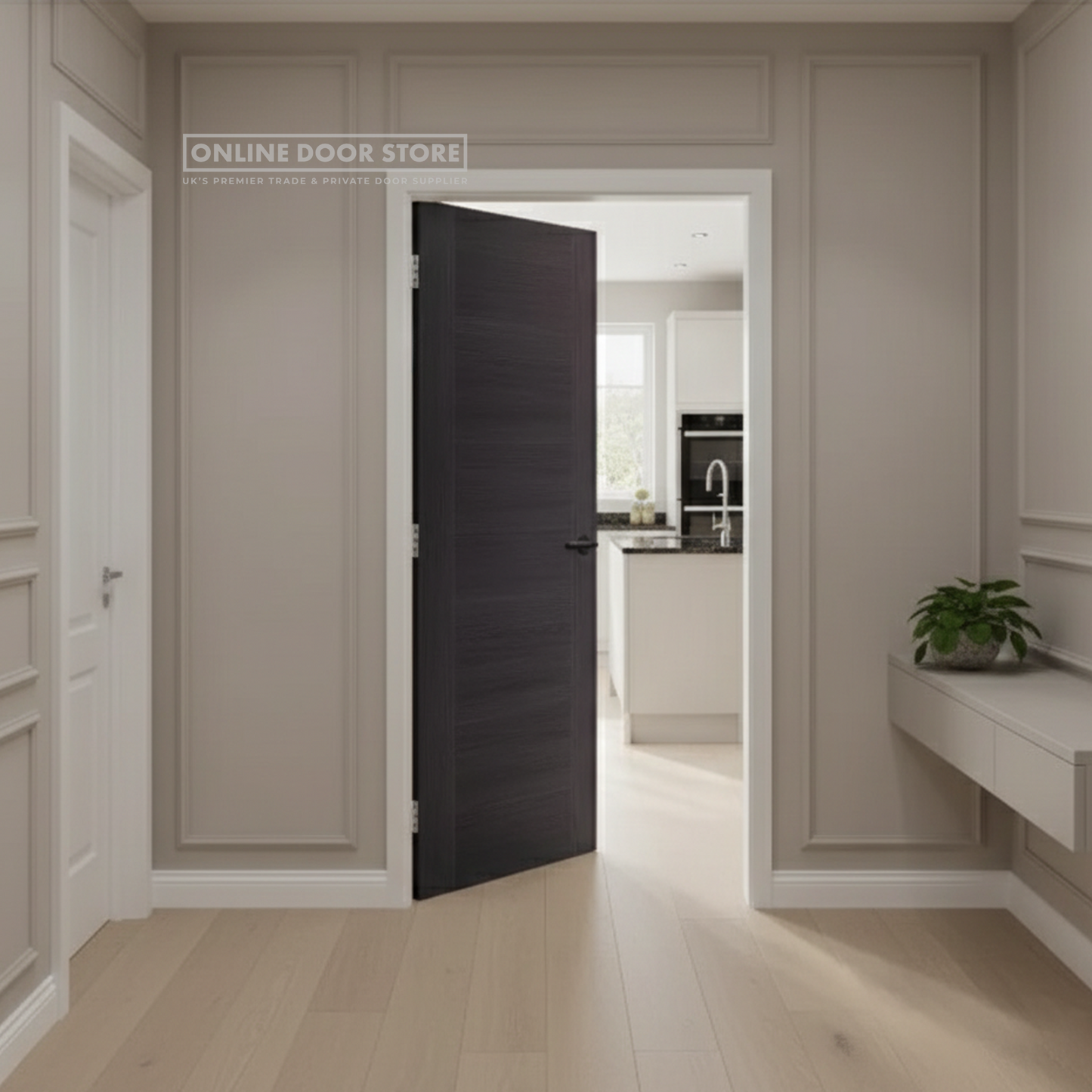 XL Joinery Umber Grey Laminate Forli Internal Door