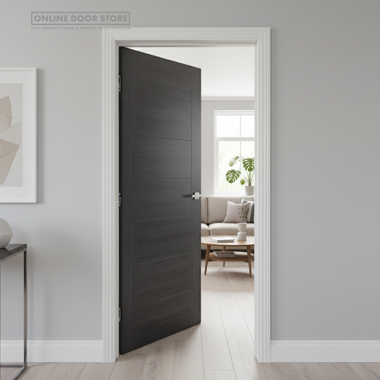 XL Joinery Umber Grey Laminate Palermo Internal FD30 Fire Door