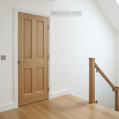 XL Joinery Victorian 4 Panel Oak FD30 Fire Door
