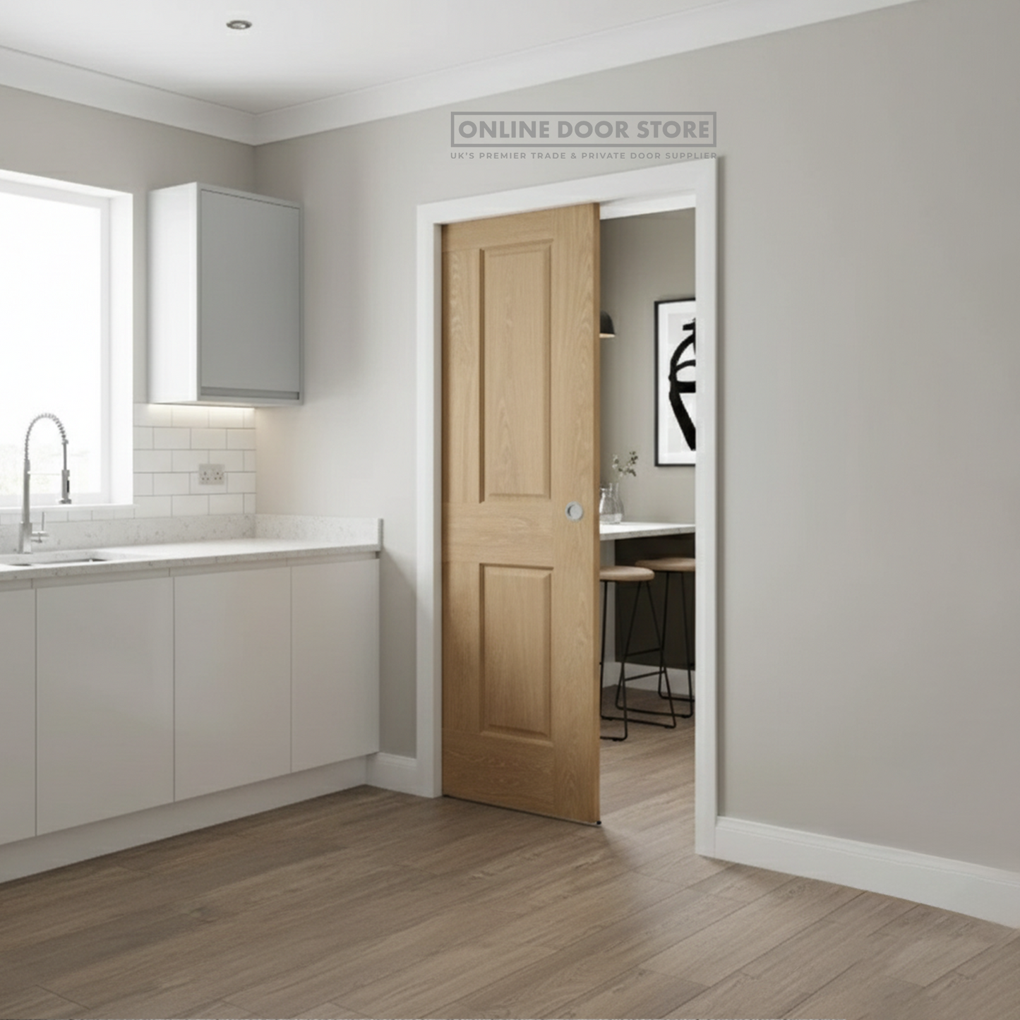 XL Joinery Victorian 4 Panel Pre-Finished Oak Internal Door