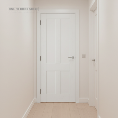 XL Joinery Victorian Shaker White Primed FD30 Fire Door