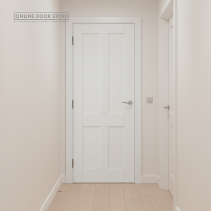 XL Joinery Victorian Shaker White Primed FD30 Fire Door