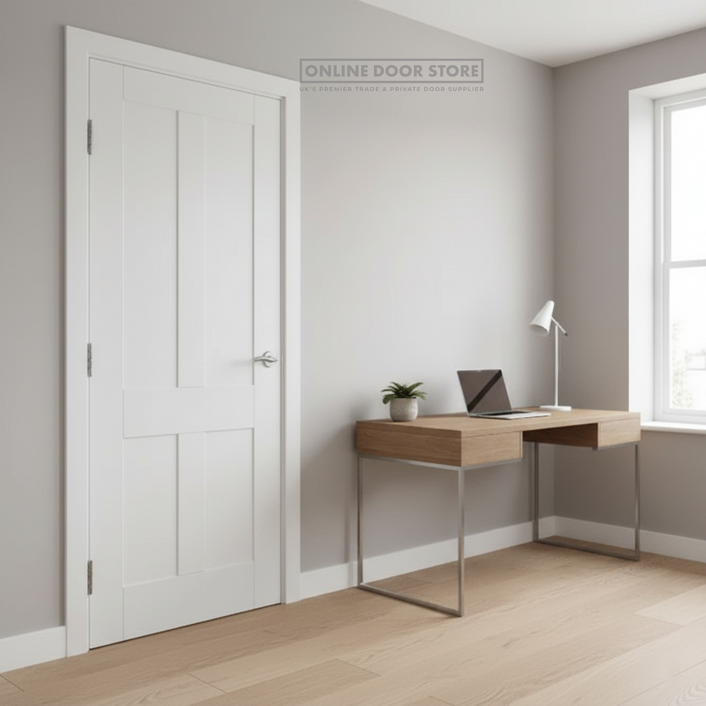 XL Joinery Victorian Shaker White Primed Internal Door