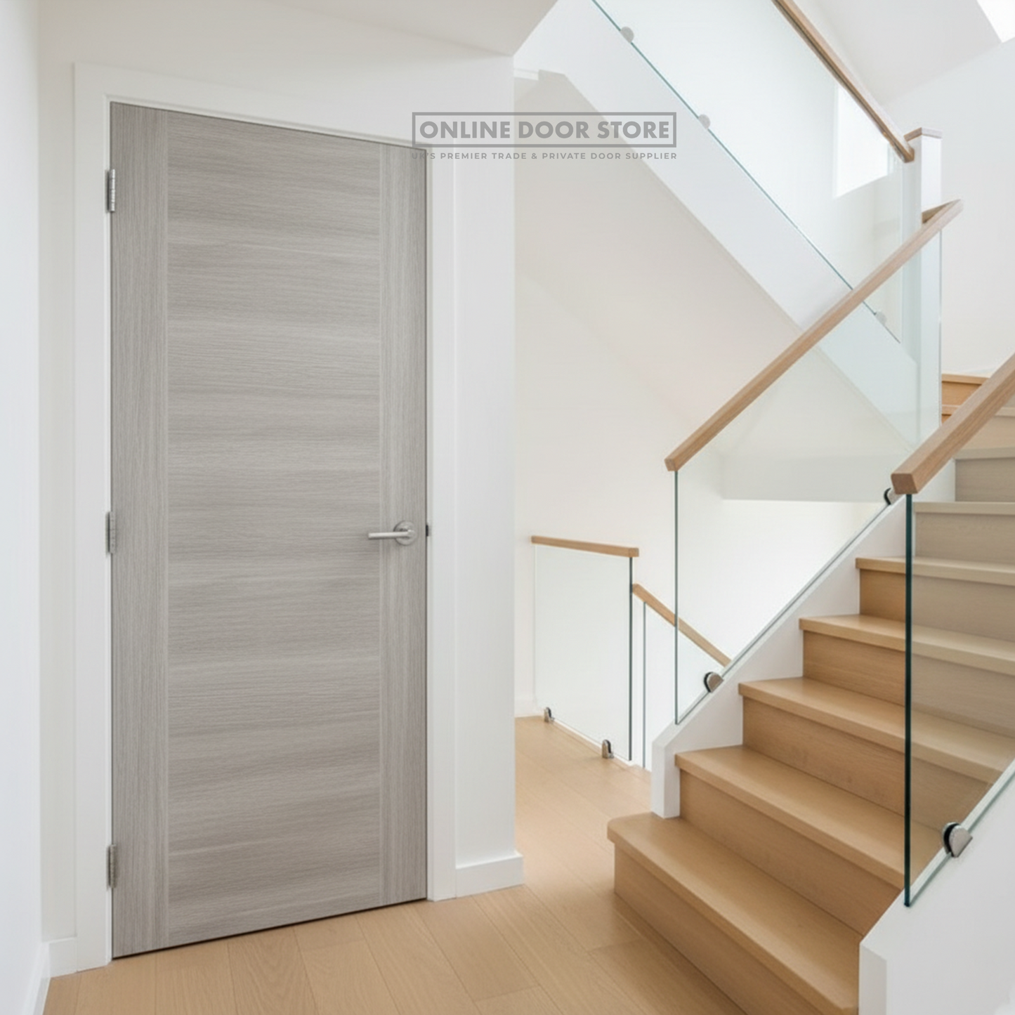 XL Joinery White Grey Laminate Forli Internal Door