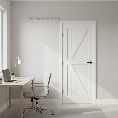 XL Joinery White Primed Cottage Internal Door