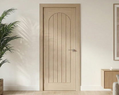 LPD Blonde Oak Mexicano Pre-finished Arched Square Top Internal Door